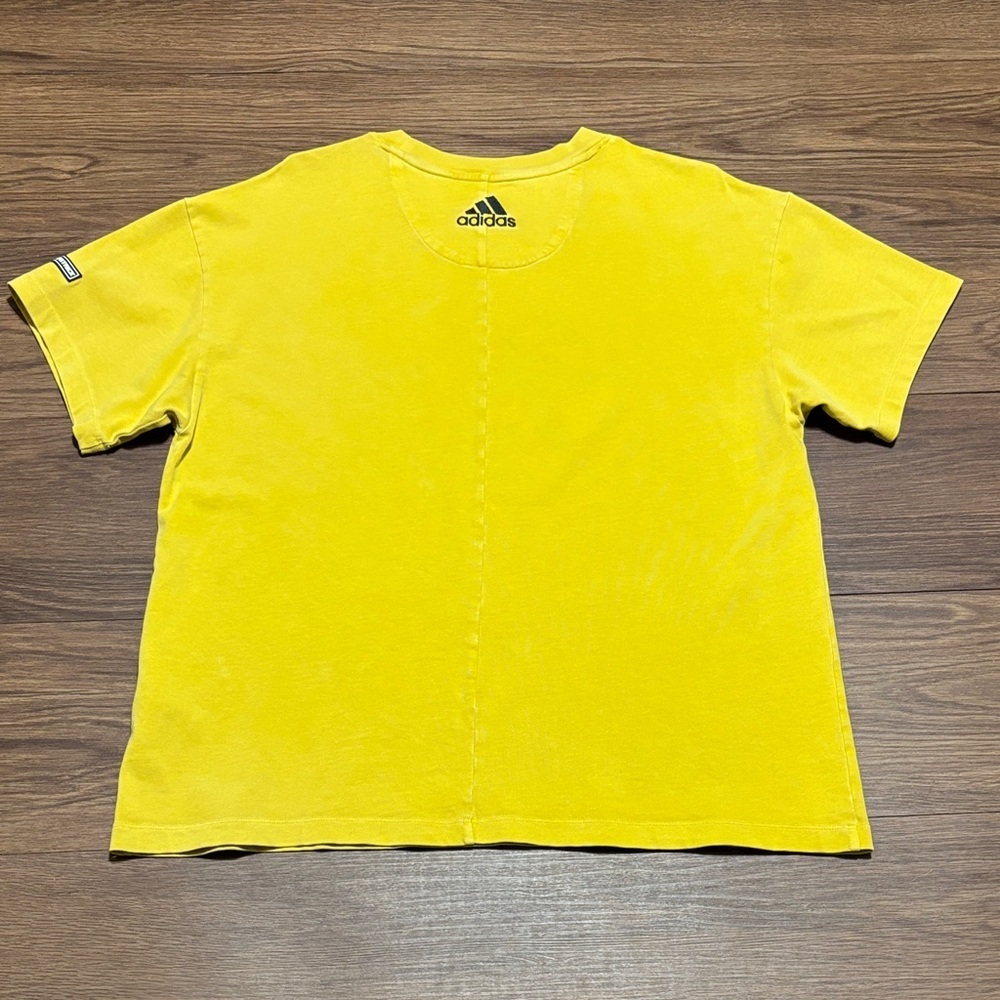 Daniel Patrick Oversized Adidas Yellow Graphic Sh… - image 5